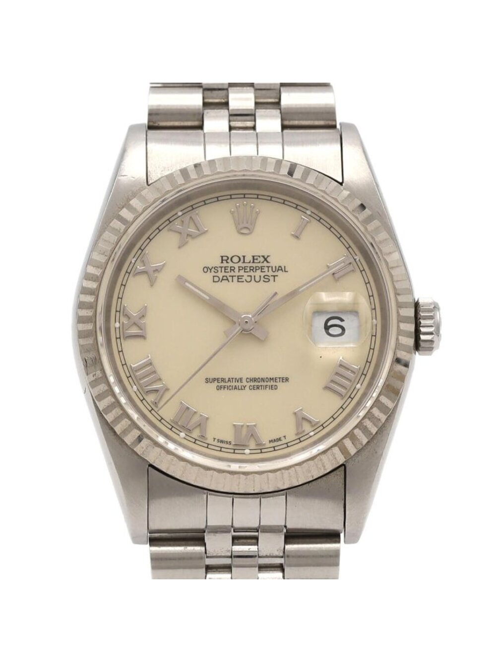 Rolex Datejust Stainless Steel White Gold Automatic